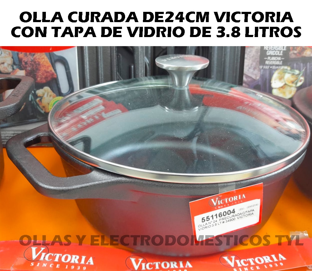 Wok chifero de Hierro Fundido 35.5cm Victoria ESMALTADO – Ollas y  Electrodomésticos T&L