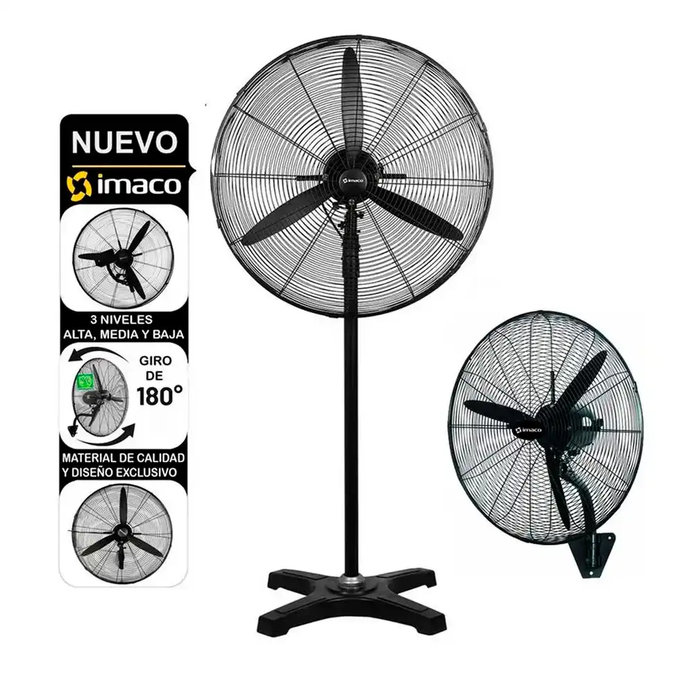 Ventilador Industrial 2 en 1 Imaco de 30 Pulgadas 3 Velocidades 240 Watts Modelo :FS30240