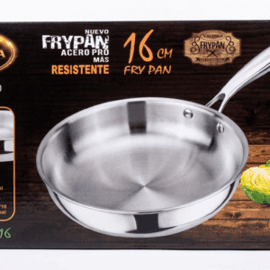 Sartén FRYPAN De 16Cm  VALESKA EN ACERO QUIRURGICO