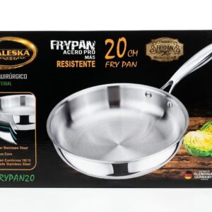 Sartén FRYPAN De 20Cm  VALESKA EN ACERO QUIRURGICO