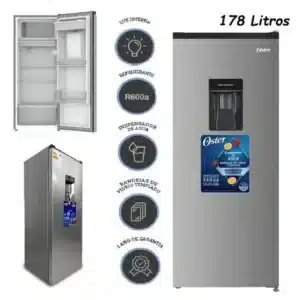 REFRIGERADORA FROST DE178LITROS OSTER MODELO OS- PDF178SSD NUEVA