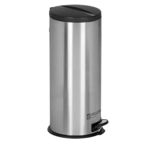 PAPELERA CLEAN FACUSA DE 30 LTS CON PEDAL EN ACERO INOXIDABLE (D30.5X65CM)